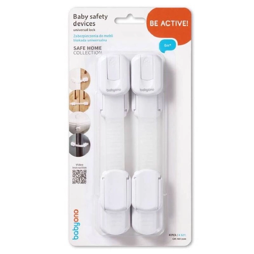 Комплект 4 бр. обезопасител за шкаф и врати за бебе PAT71012