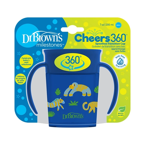 Синя преходна чаша с дръжки Milestones Cheers 200 мл PAT71870