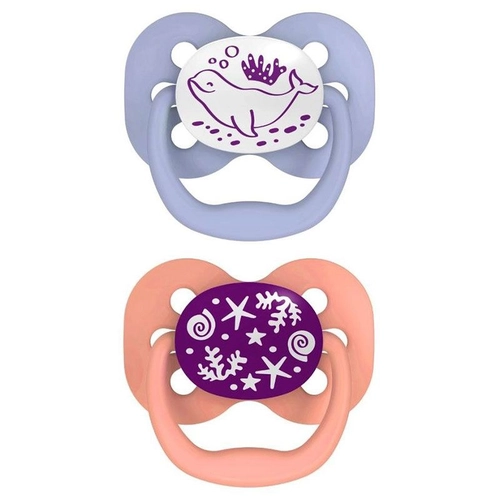 Комплект 2 броя светещи розови бебешки залъгалки етап 1 PAT71877