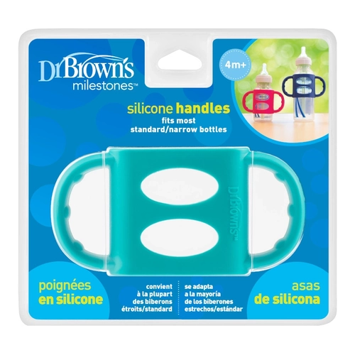 Силиконов държач за бебешко шише Narrow-Neck Тюркоаз PAT71907