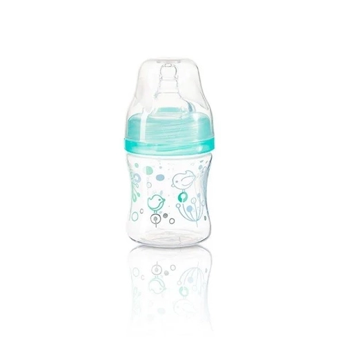 Бебешко шише за хранене широко гърло 120 мл тюркоаз PAT71979