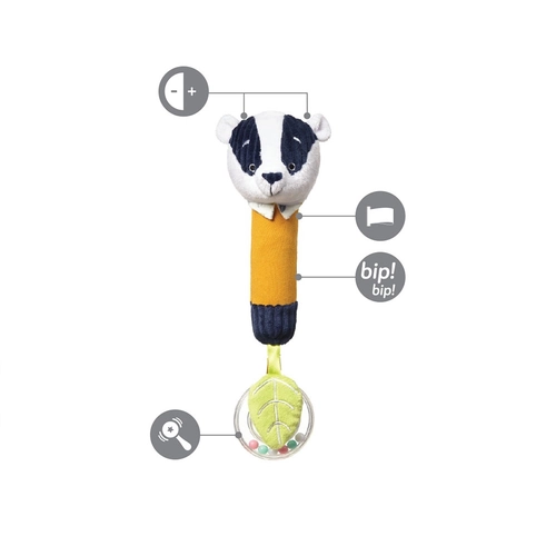 Бебешка плюшена писукаща играчка Play More Badger Edmund PAT72027