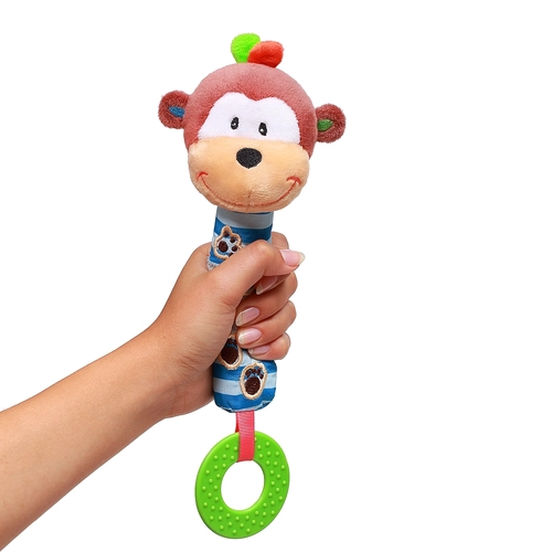 Бебешка писукаща играчка с гризалка маймуна PAT72093