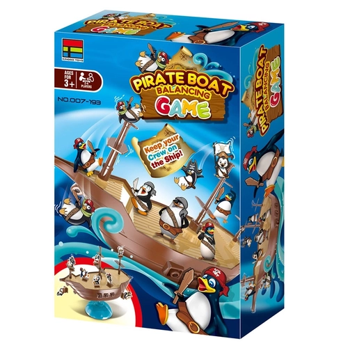 Детска игра за баланс Пиратски кораб с пингвини PAT72264