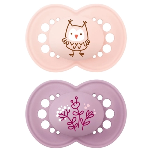 Сет 2бр. бебешки залъгалки Nature Matt Pink 12м+ PAT72292