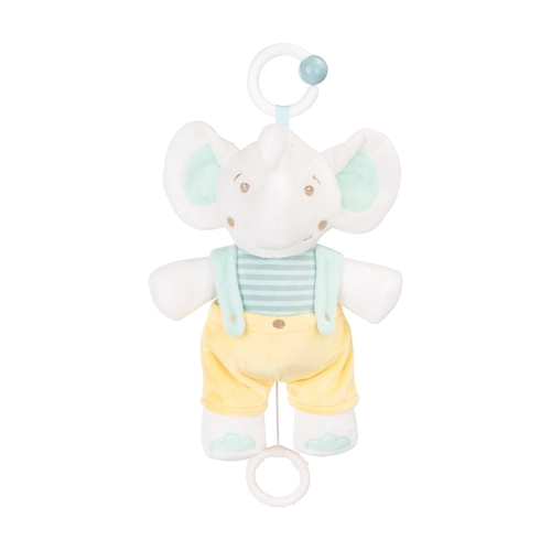 Бебешка мека плюшена музикална играчка Elephant Time PAT72506