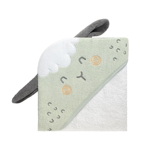 Бебешка хавлия с качулка 90/90см тери Sleepy Sheep PAT72540