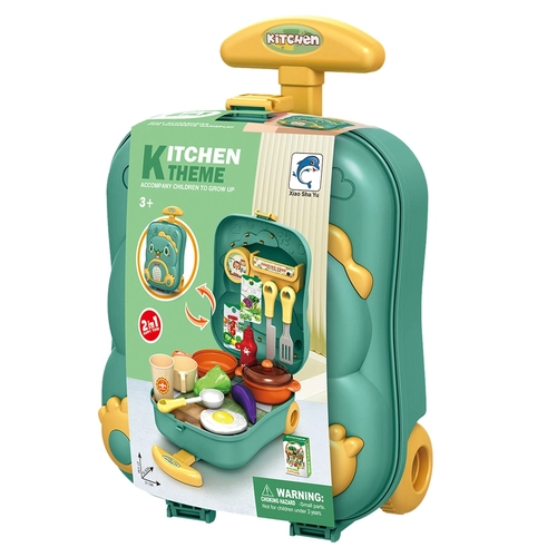 Детски комплект за игра Куфарче с колелца кухня PAT72803