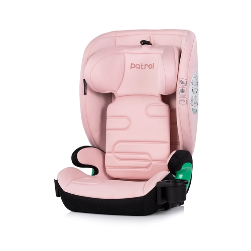 Детски стол за кола Patrol i-Size с IsoFix 100-150 cm Пудра PAT72832