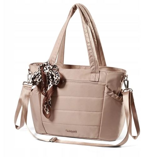 Бежова чанта за бебешка количка Cami PAT72881