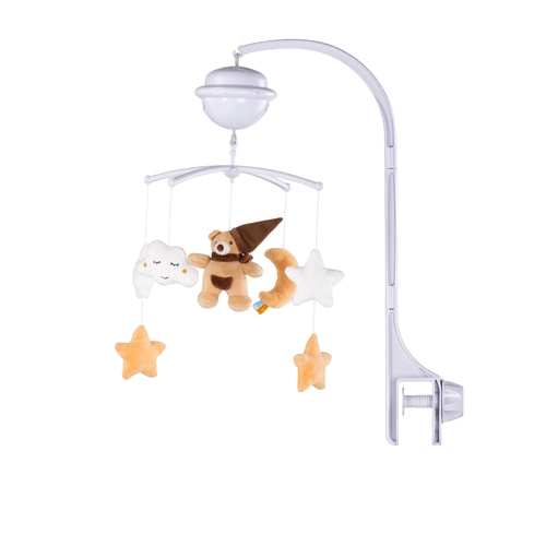 Музикална играчка за бебешко легло и кошара с проектор Мечо PAT72889
