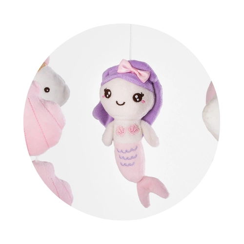 Музикална играчка с проектор за легло и кошара Русалка PAT72890