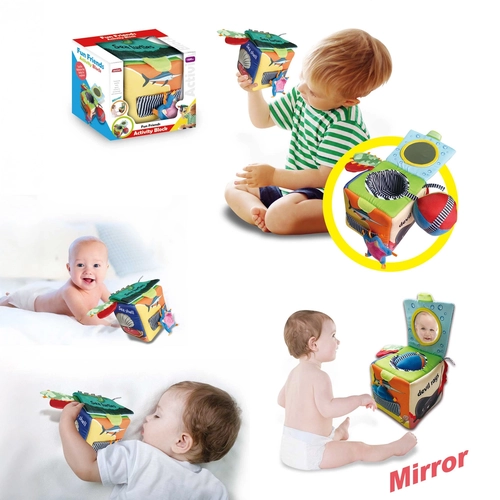 Бебешки образователен текстилен куб сортер PAT72946