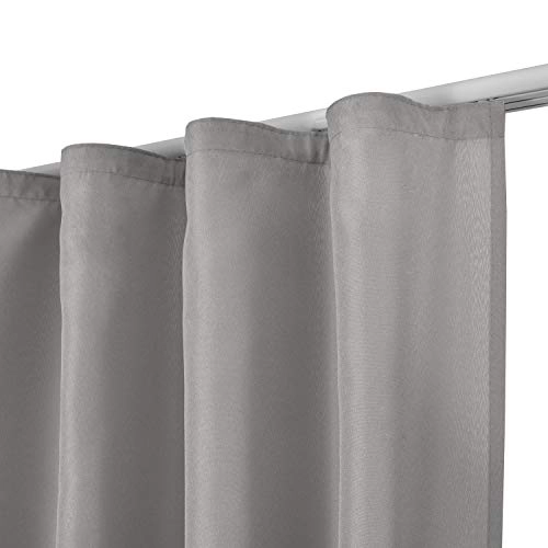 Светло сиво перде с лек затъмняващ ефект за детска стая PAT73334