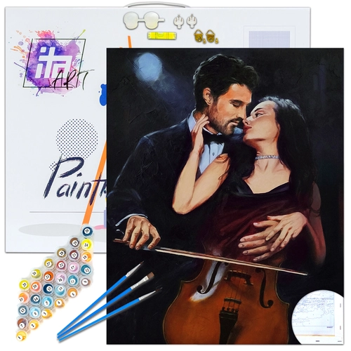 Детски комплект Рисуване по номера Концерт за двама 40х50см PAT73348