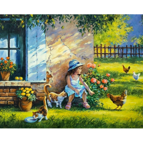 Детски комплект Рисуване по номера Лятна ваканция 40х50см PAT73351