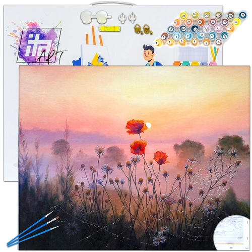 Детски комплект Рисуване по номера Юлска сутрин 40х50см PAT73352