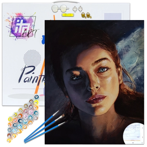 Детски сет Рисуване по номера Мечтание за звезди 40х50см PAT73355