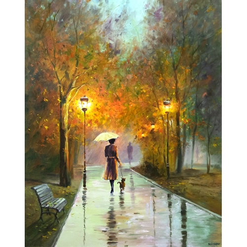 Детски комплект Рисуване по номера Дъждовна есен 40х50см PAT73357