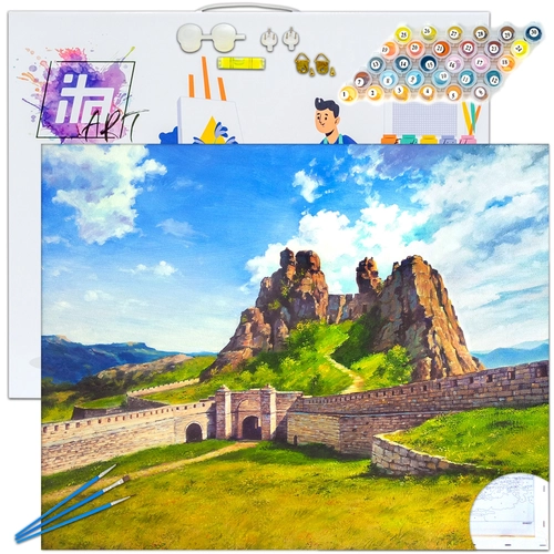 Детски сет Рисуване по номера Белоградчишка крепост 40х50см PAT73358