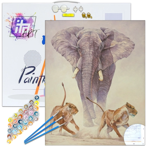 Детски комплект Рисуване по номера Кой е краля 40х50см PAT73364