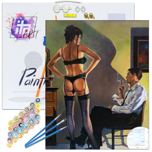 Детски комплект Рисуване по номера Интимно 40х50см PAT73367