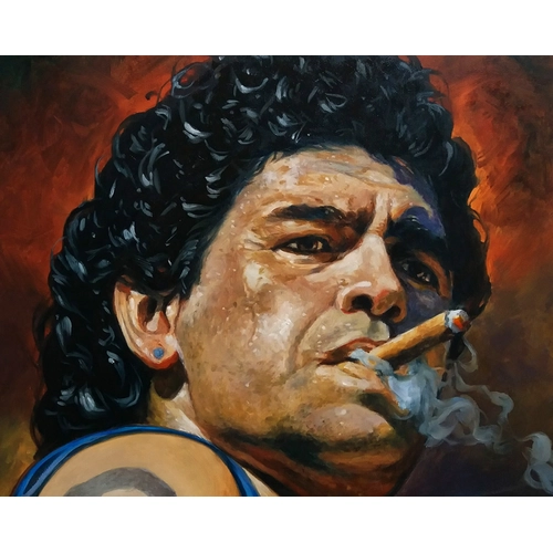 Детски комплект Рисуване по номера Марадона 40х50см PAT73369