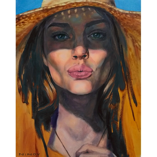 Детски комплект Рисуване по номера Зелени очи 40х50см PAT73372