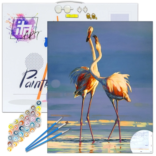 Детски комплект Рисуване по номера Влюбени 4, 40х50см PAT73380