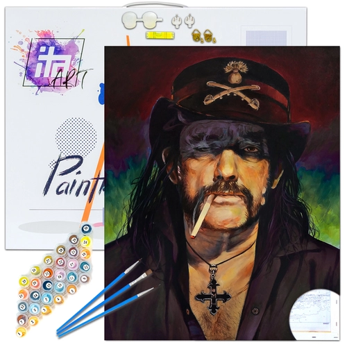 Детски комплект Рисуване по номера Lemmy Kilmister 40х50см PAT73381