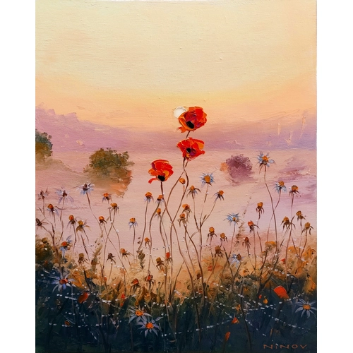 Детски комплект Рисуване по номера Макове 40х50см PAT73382