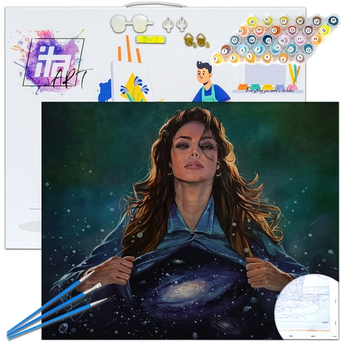 Детски сет Рисуване по номера Вътрешен космос 40х50см PAT73393