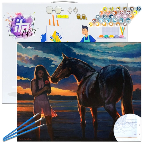 Детски комплект Рисуване по номера Пет хубави неща 40х50см PAT73395