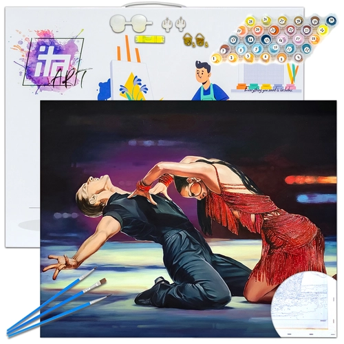 Детски комплект Рисуване по номера Магията на танца 40х50см PAT73396