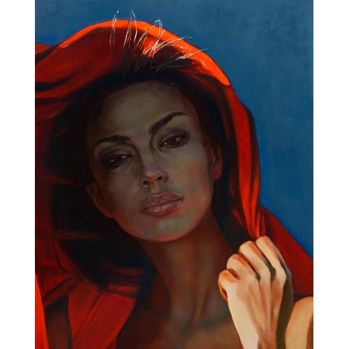 Детски комплект Рисуване по номера Жената в червено 40х50см PAT73397