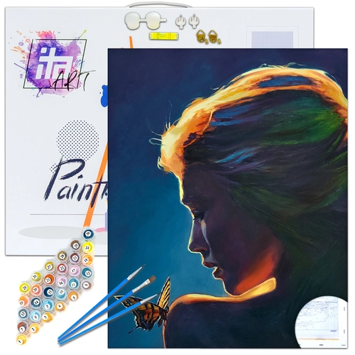 Детски сет Рисуване по номера Среща на красотата 40х50см PAT73405