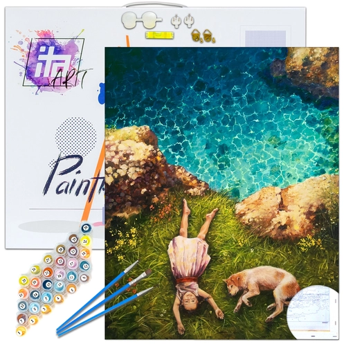 Детски комплект Рисуване по номера Безгрижие 40х50см PAT73406