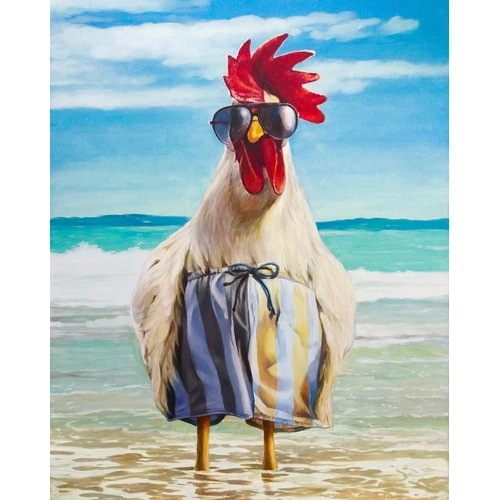 Детски комплект Рисуване по номера Стилен петел 40х50см PAT73408