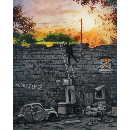 Детски комплект Рисуване по номера Отвъд стената 40х50см PAT73411