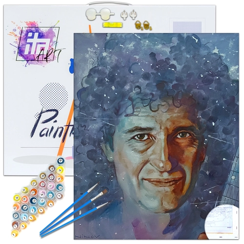 Детски комплект Рисуване по номера Брайън Мей 40х50см PAT73412