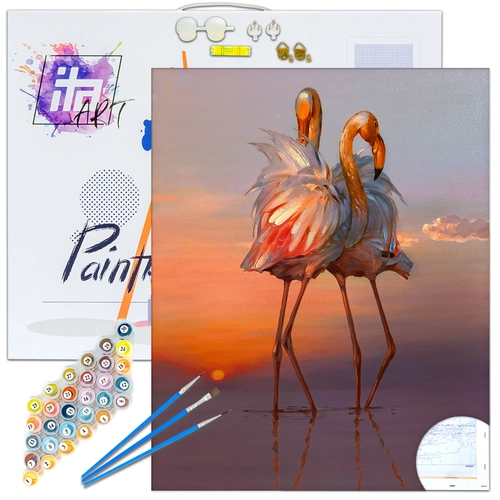 Детски комплект Рисуване по номера Влюбени 5, 40х50см PAT73420