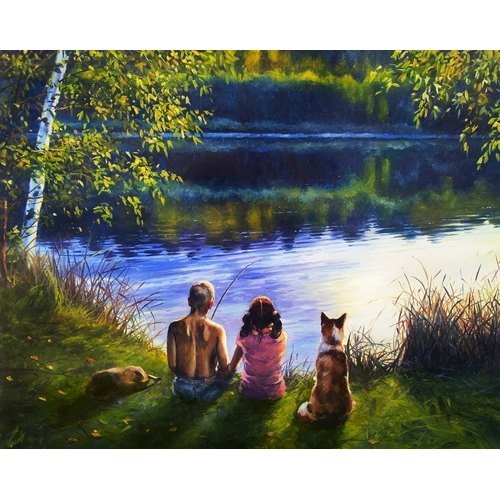 Детски комплект Рисуване по номера Приятели 2, 40х50см PAT73427