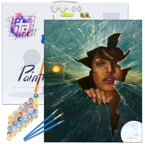 Детски комплект Рисуване по номера Отвъд реалното 2, 40х50см PAT73429