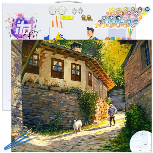 Детски комплект Рисуване по номера Ранен следобед 40х50см PAT73435