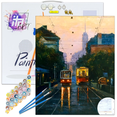 Детски комплект Рисуване по номера По графа 40х50см PAT73436