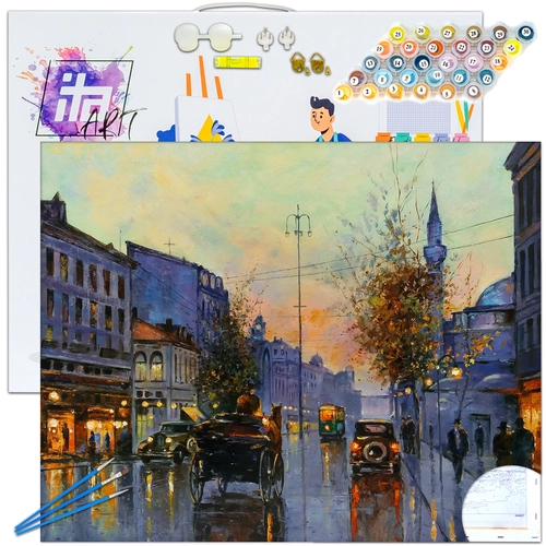 Детски комплект Рисуване по номера Стара София 40х50см PAT73437