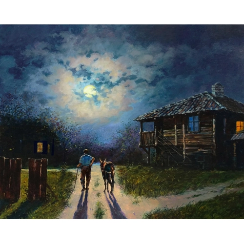 Детски комплект Рисуване по номера Лунно бяло 40х50см PAT73440