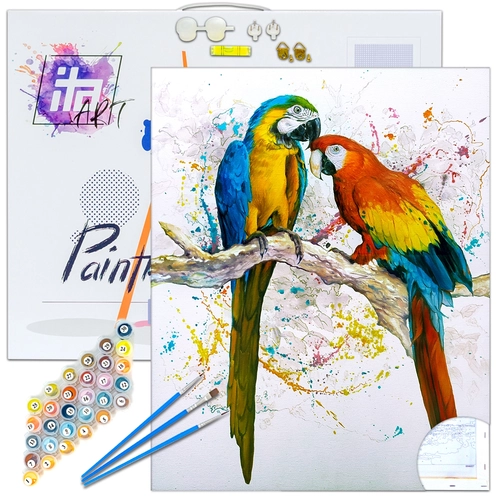 Детски комплект Рисуване по номера Влюбени 3, 30х40см PAT73448