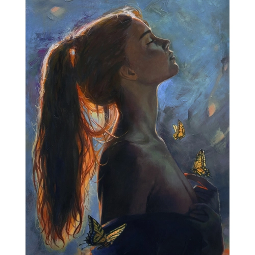 Детски сет Рисуване по номера Пеперудени копнежи 30х40см PAT73454