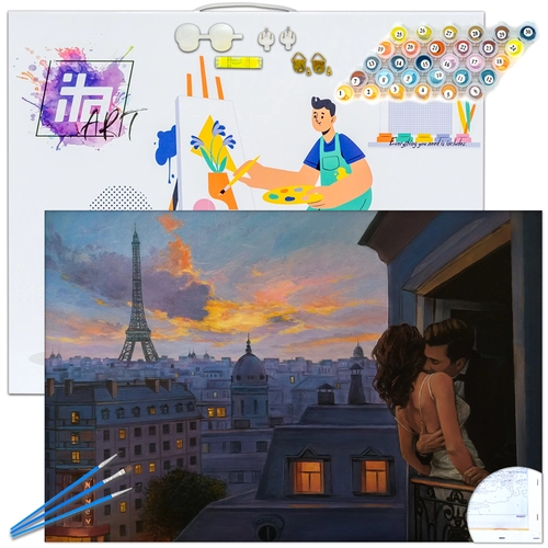 Детски комплект Рисуване по номера С ухание на Париж 40х60см PAT73457